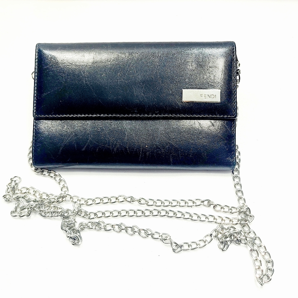 Fendi Leather Wallet On Chain - Picture 8 of 8